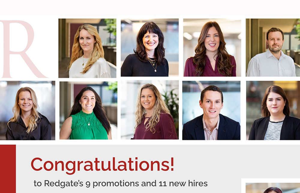 Redgate completes series of promotions and new hires